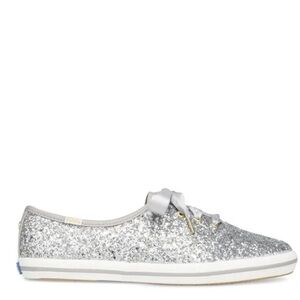 Keds Kate Spade Sparkling Silver Women's Sneakers Size 8